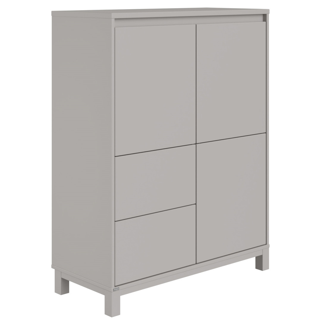 Hochkommode Olli 2T2S Grau
