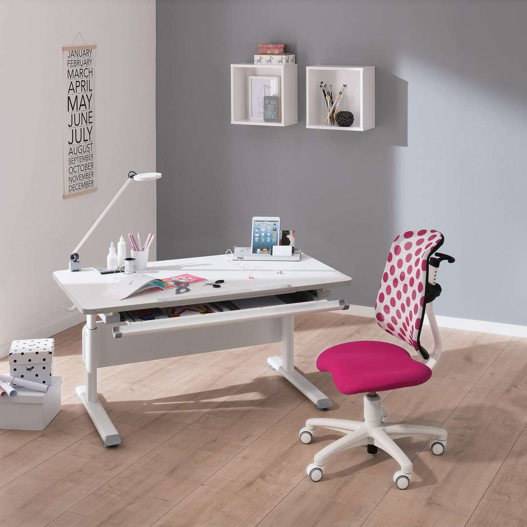 Schreibtisch Diego 120 Weiss Weiss 3