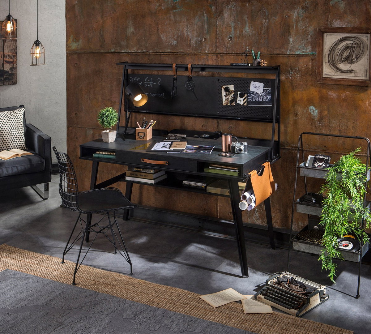 Schreibtischaufsatz Dark Metal 3