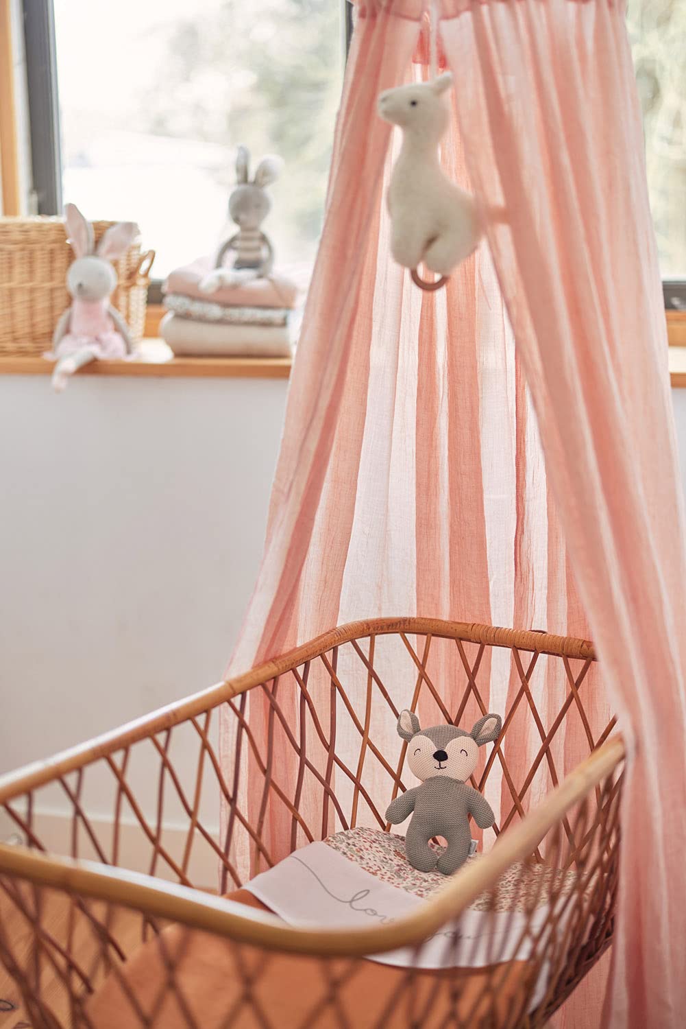 Betthimmel Vintage Pale Pink 3