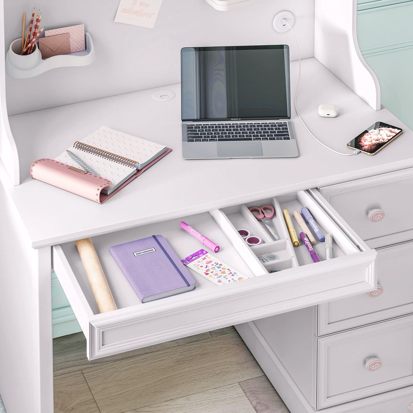 Schreibtisch Rustik Klein 4