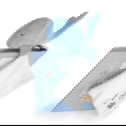 Schmusetuch Wal Blau 3