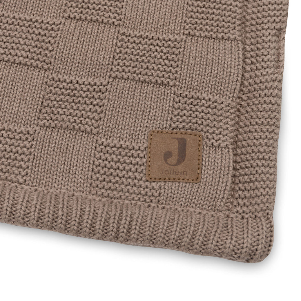 Decke Box Knit Velvet Milky Coffee 5