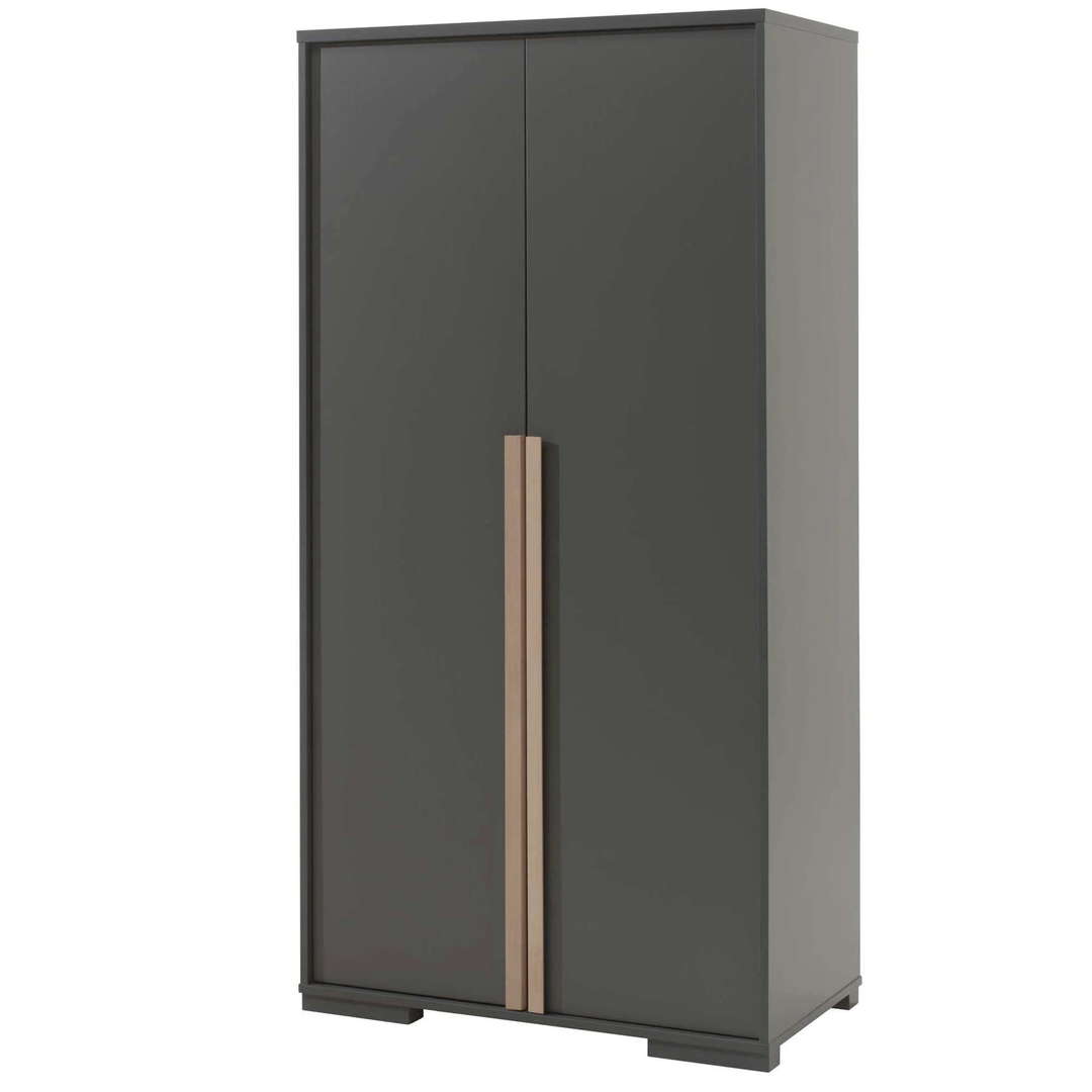Kleiderschrank London Anthrazit, 2-türig