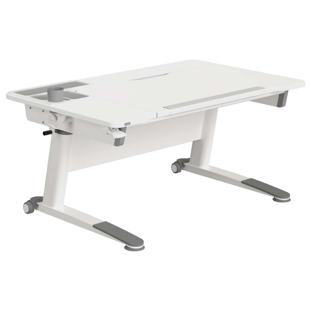 Schreibtisch Jaro Weiss für Linkshänder