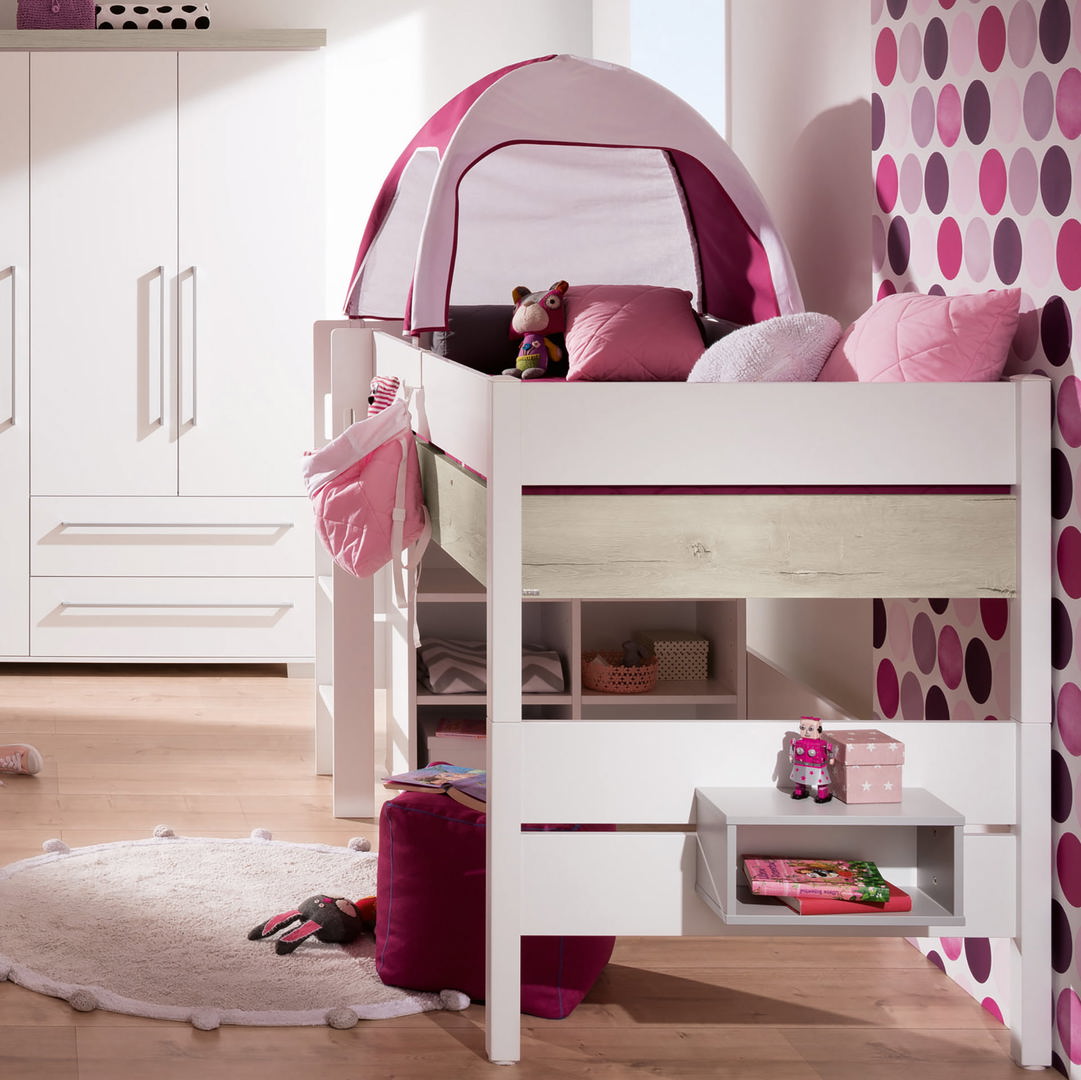 Halbhohes Bett Kira Nautik mit gerader Leiter, 120 x 200 cm 5