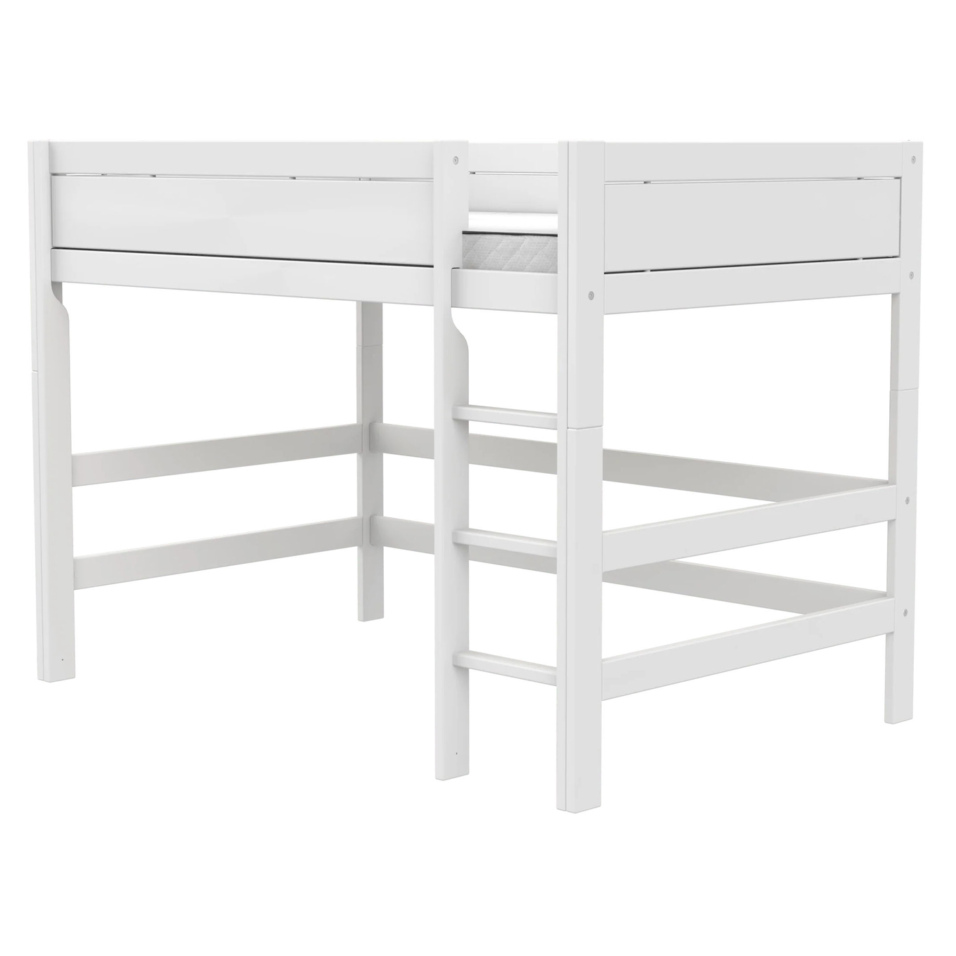 Mittelhohes Bett Lifetime 120 Rollrost, Weiss 3