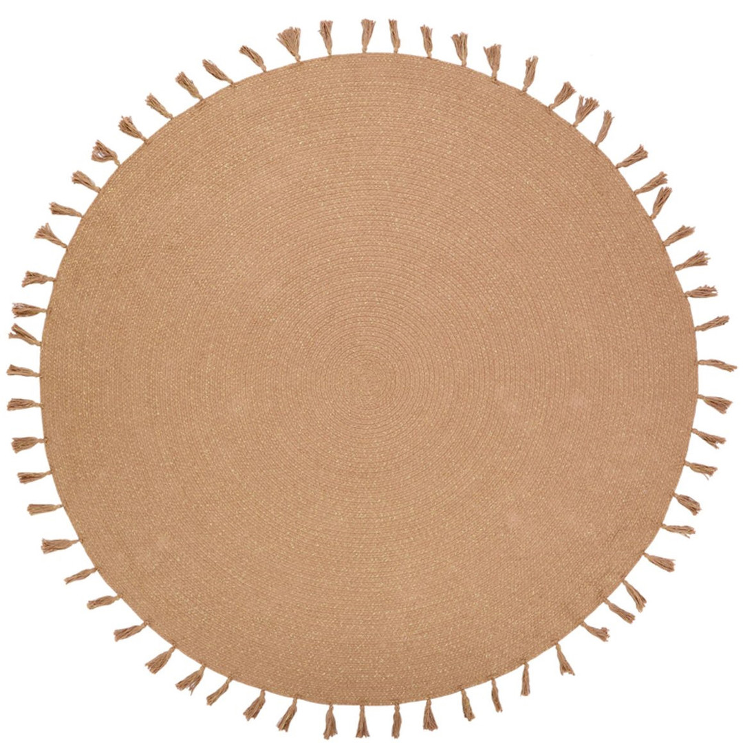 Häkelteppich Lisette Mandelbraun