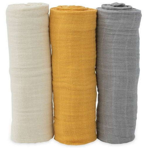 Pucktücher Mustard 3er-Set