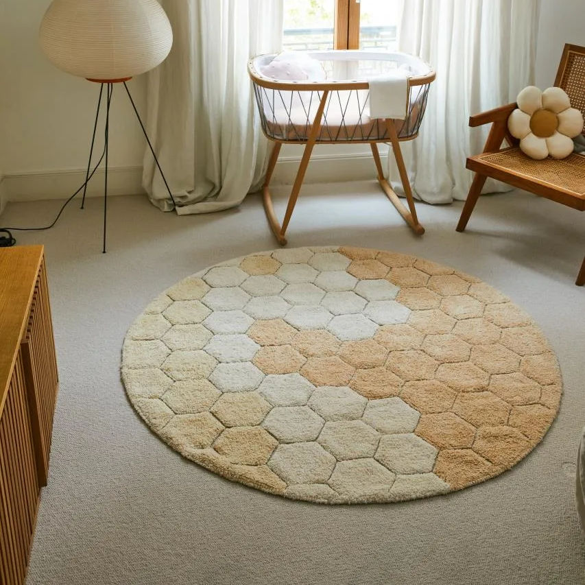 Teppich Honeycomb Gold #2