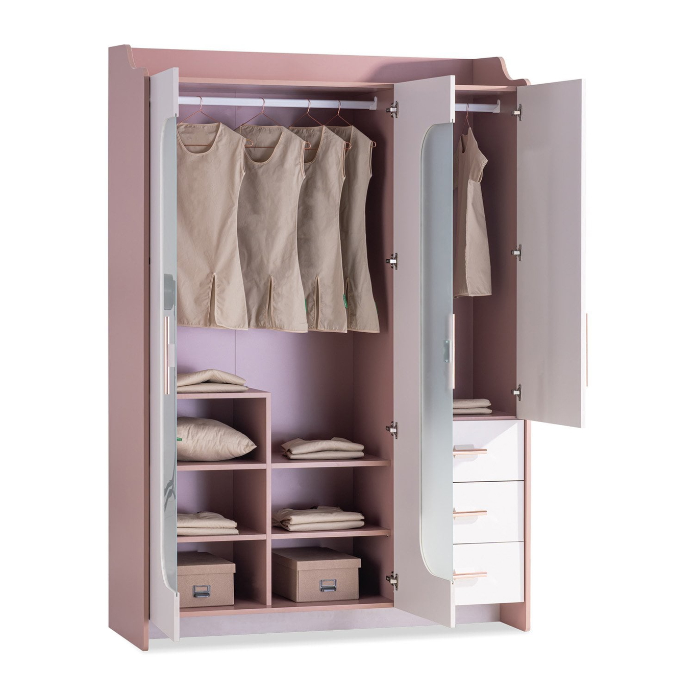 Kleiderschrank Estella 3-türig 5