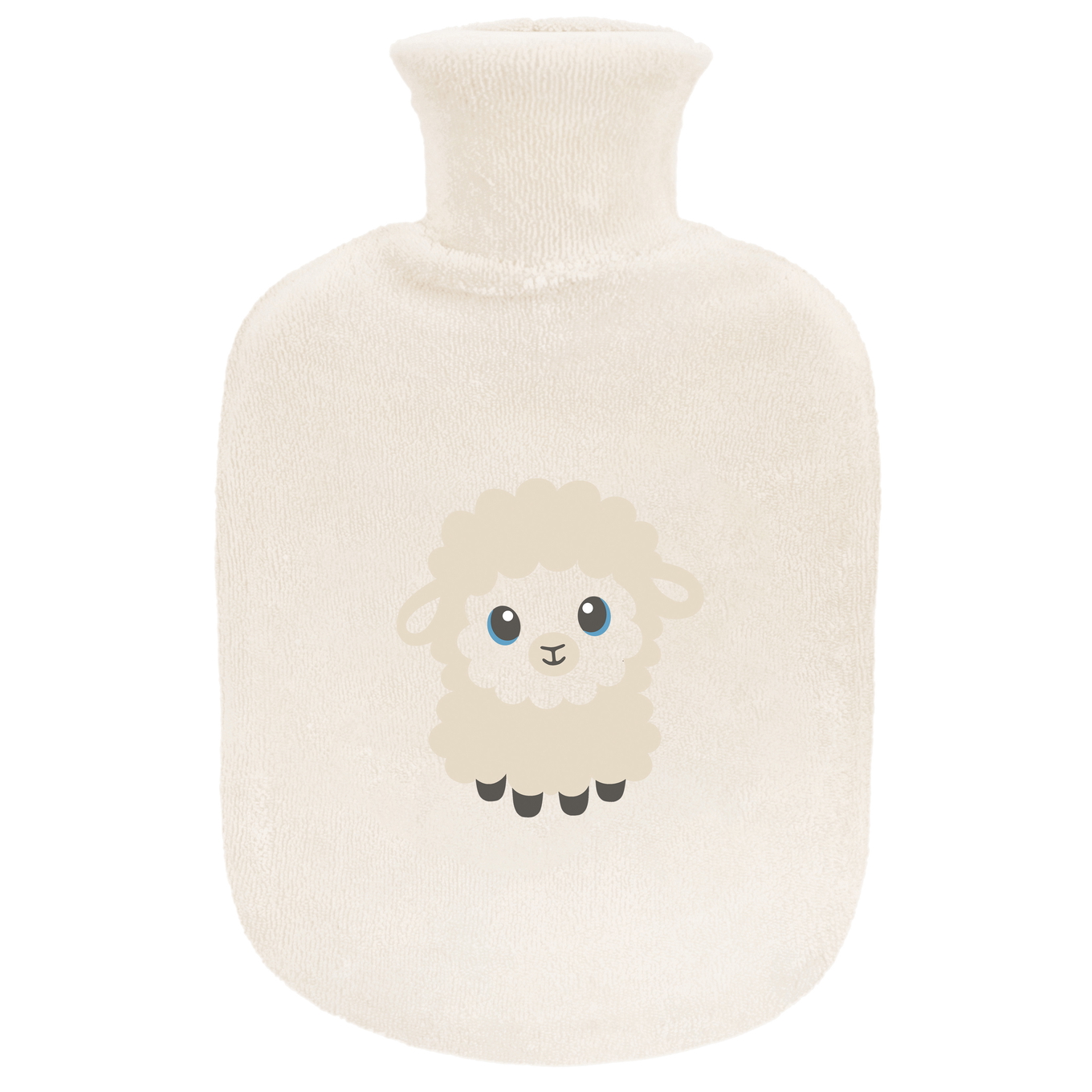 Gummibettflasche mit Frotteeüberzug Tiny Sheep