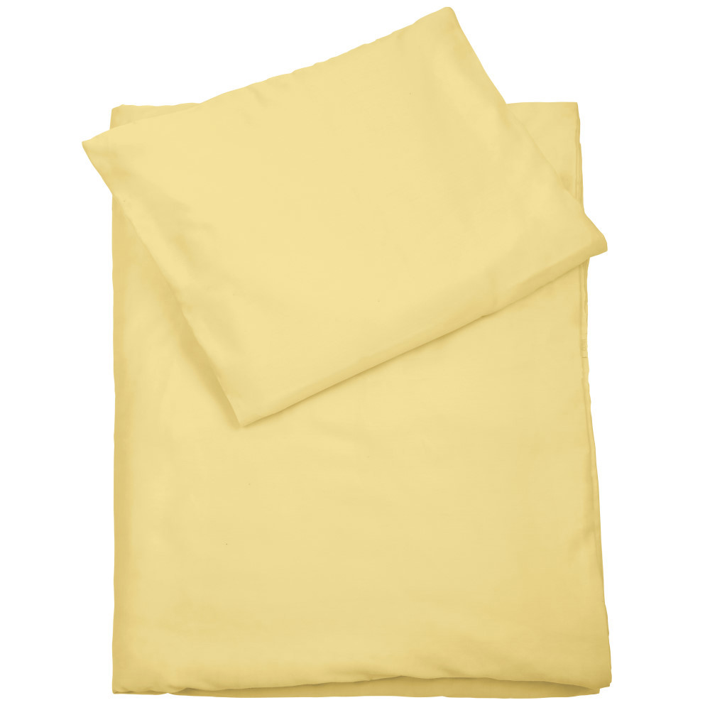 Baby Bettwäsche Uni Gelb 1