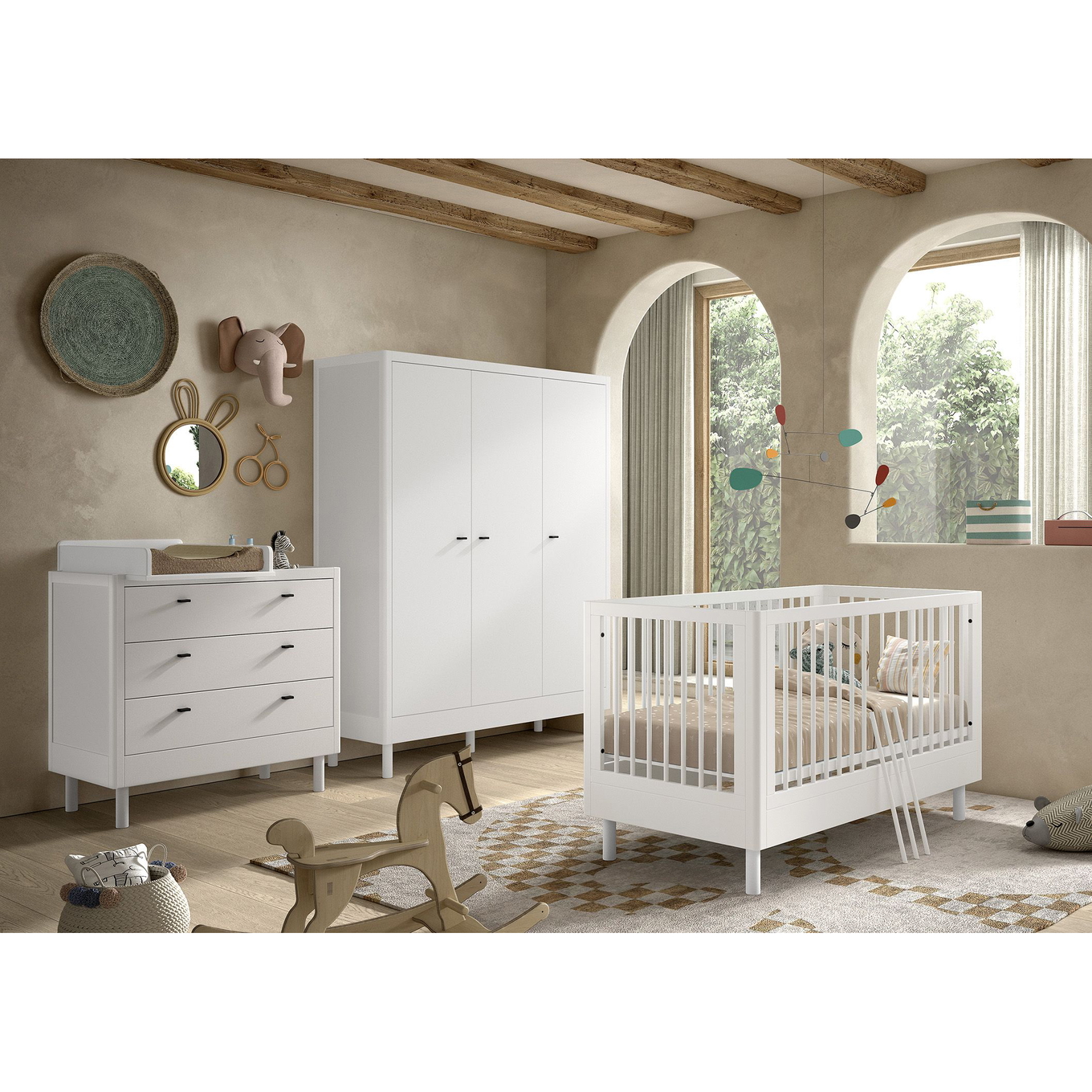 Babyzimmer Forrest Buche 4-teilig Set C #2