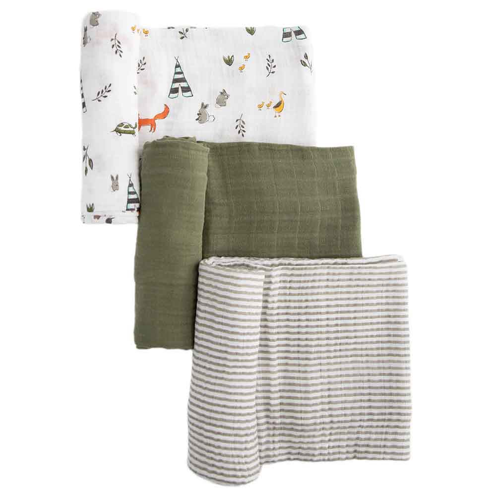 Pucktücher Forest Friends II 3er-Set 3