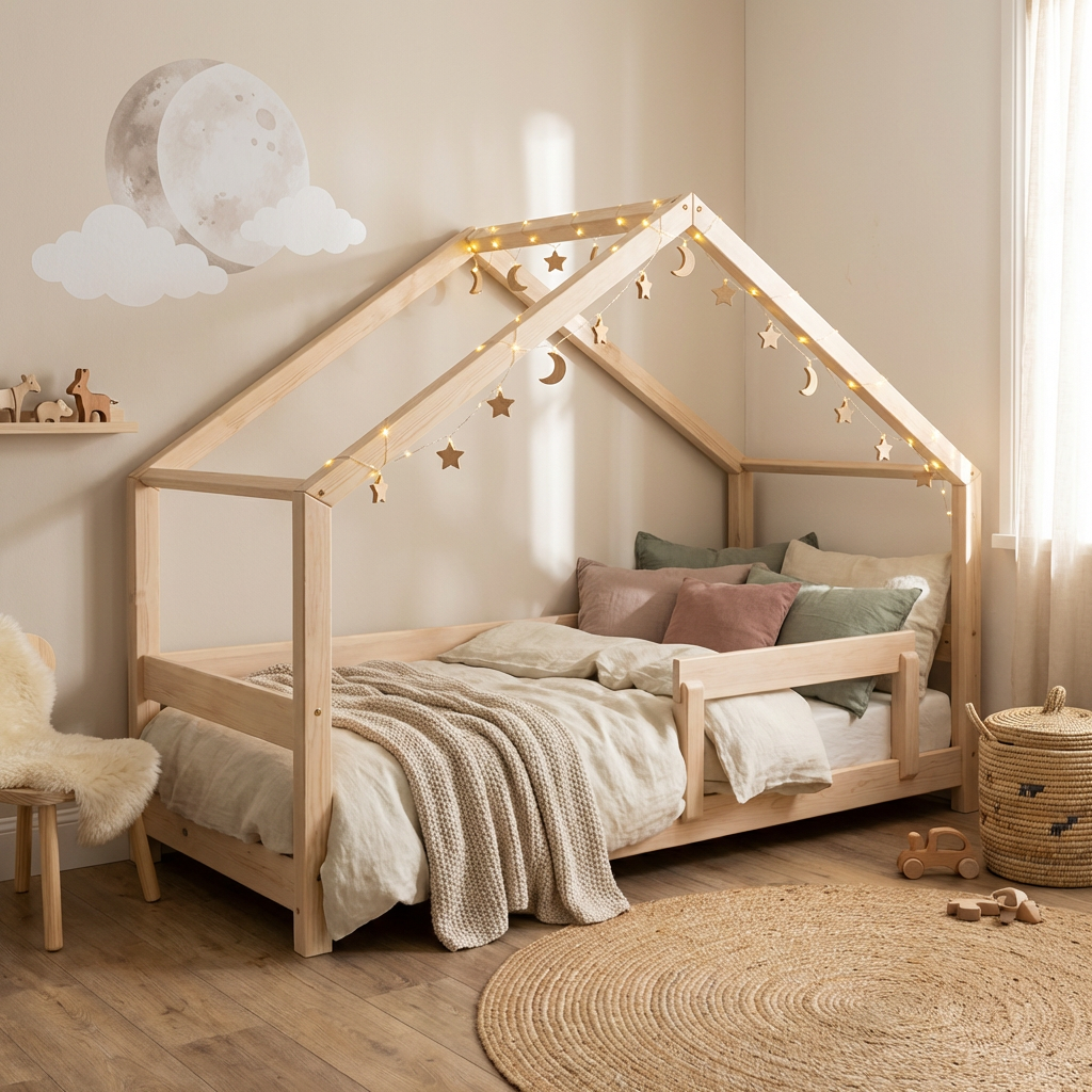 Hausbett Lucky mit Absturzsicherung 5