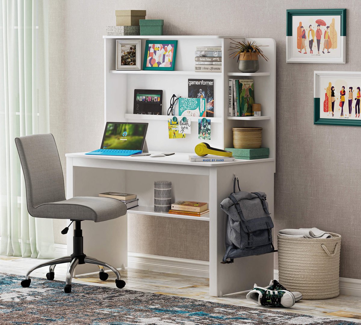 Schreibtisch Line Weiss #2