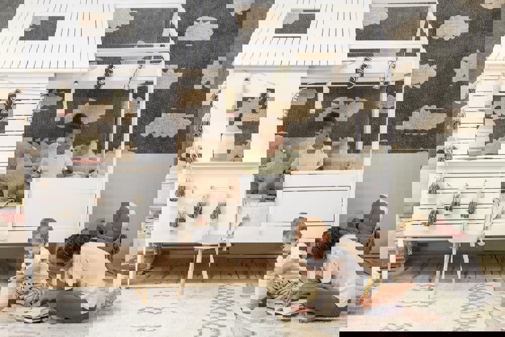 Teppich Atlas Vintage Blau 4