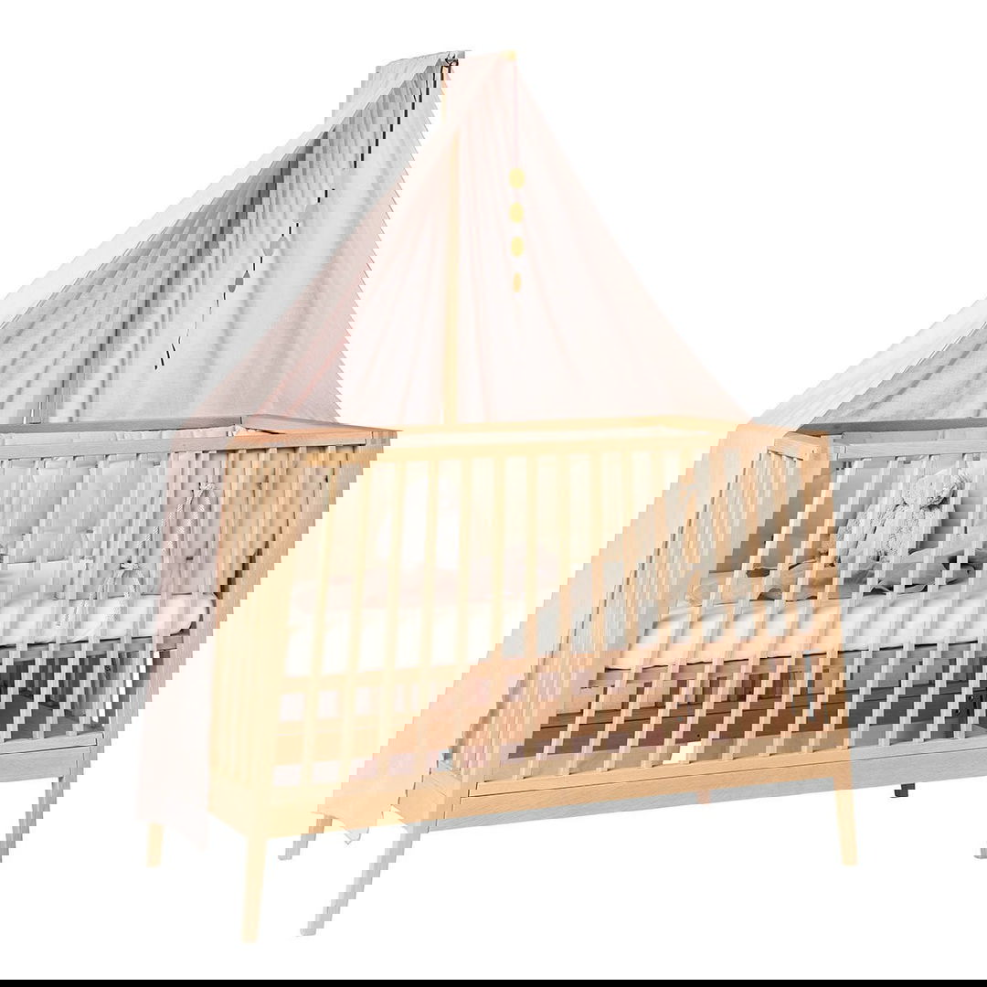 Himmelgestell Leander Linea Babybett Buche 4