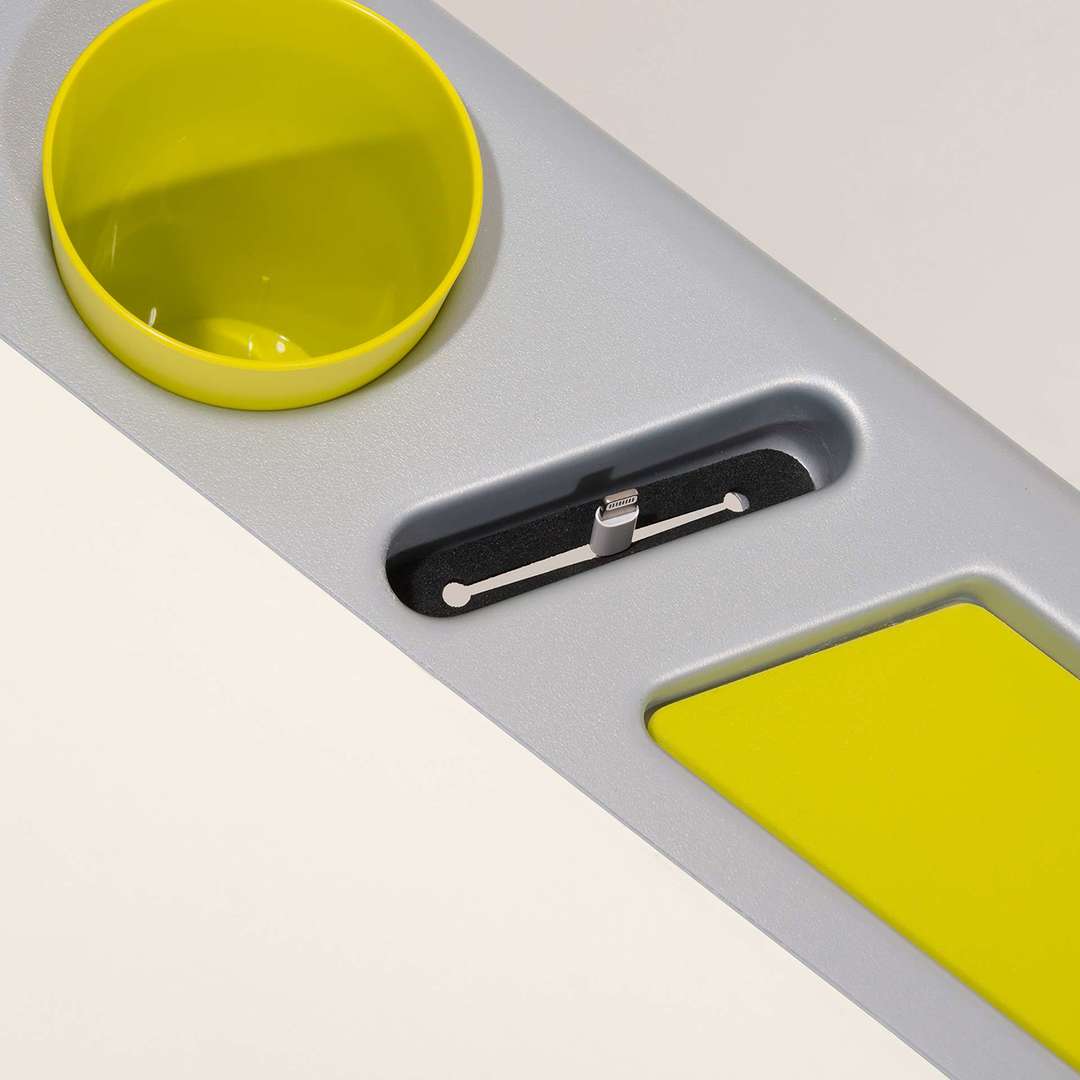 Schreibtisch Tablo Weiss Blau 4