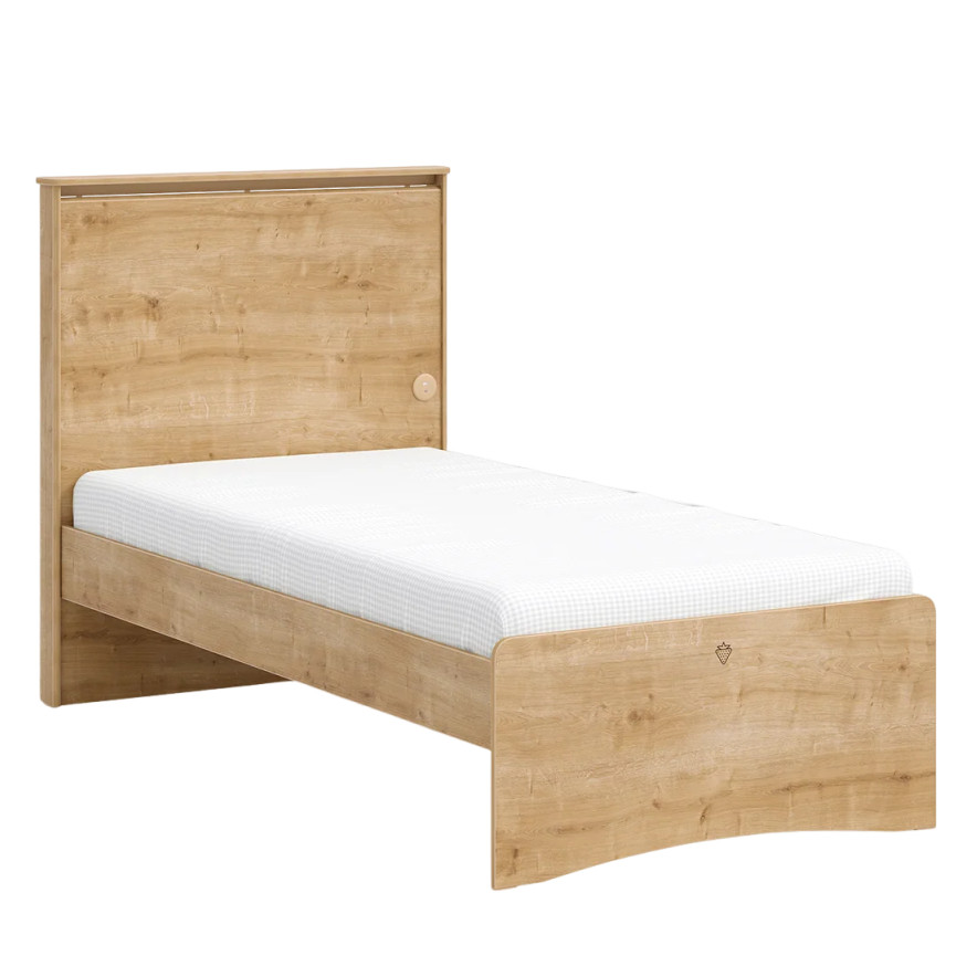 Bett Mocha mit Kopfteil Standard, 100 x 200 cm