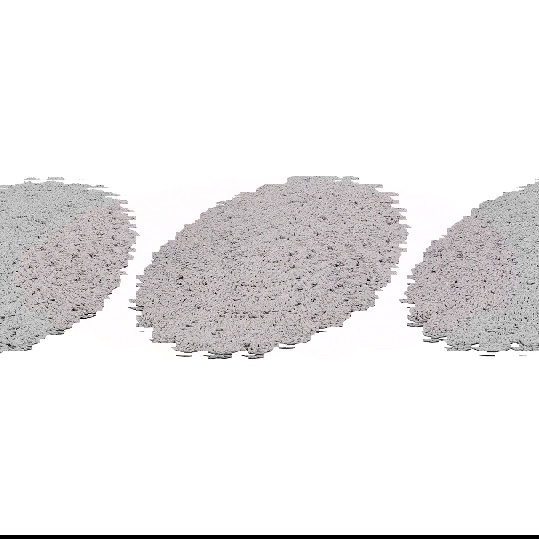 Häkelteppich Alma Hellgrau, 120 x 120 cm 3