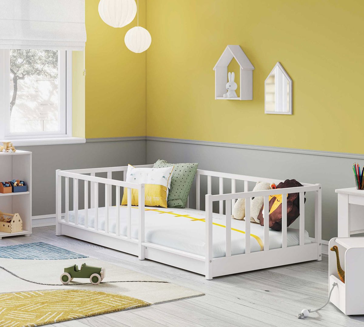 Bett Montes 90x190cm Weiss 5