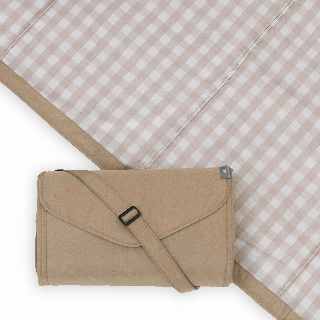 Picknick-Decke Beige Buffalo Check 152 x 152 cm
