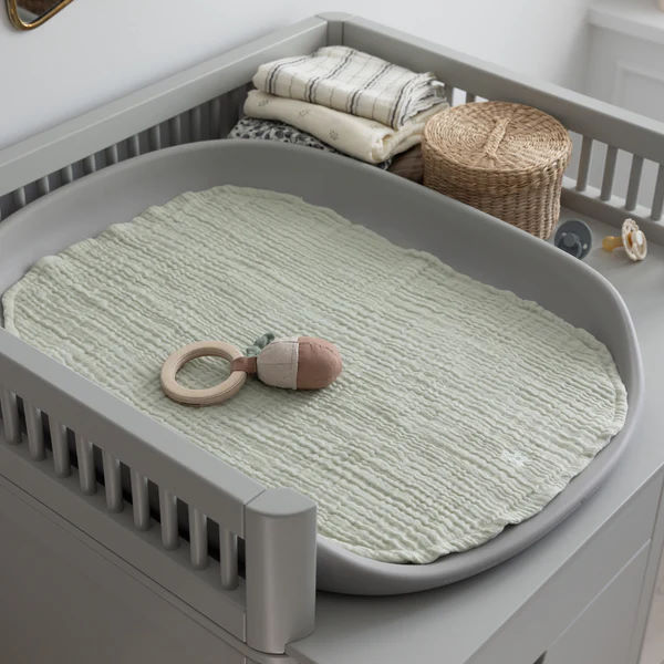 Wickelunterlage Musselin 2er Set  Mintgrün #2