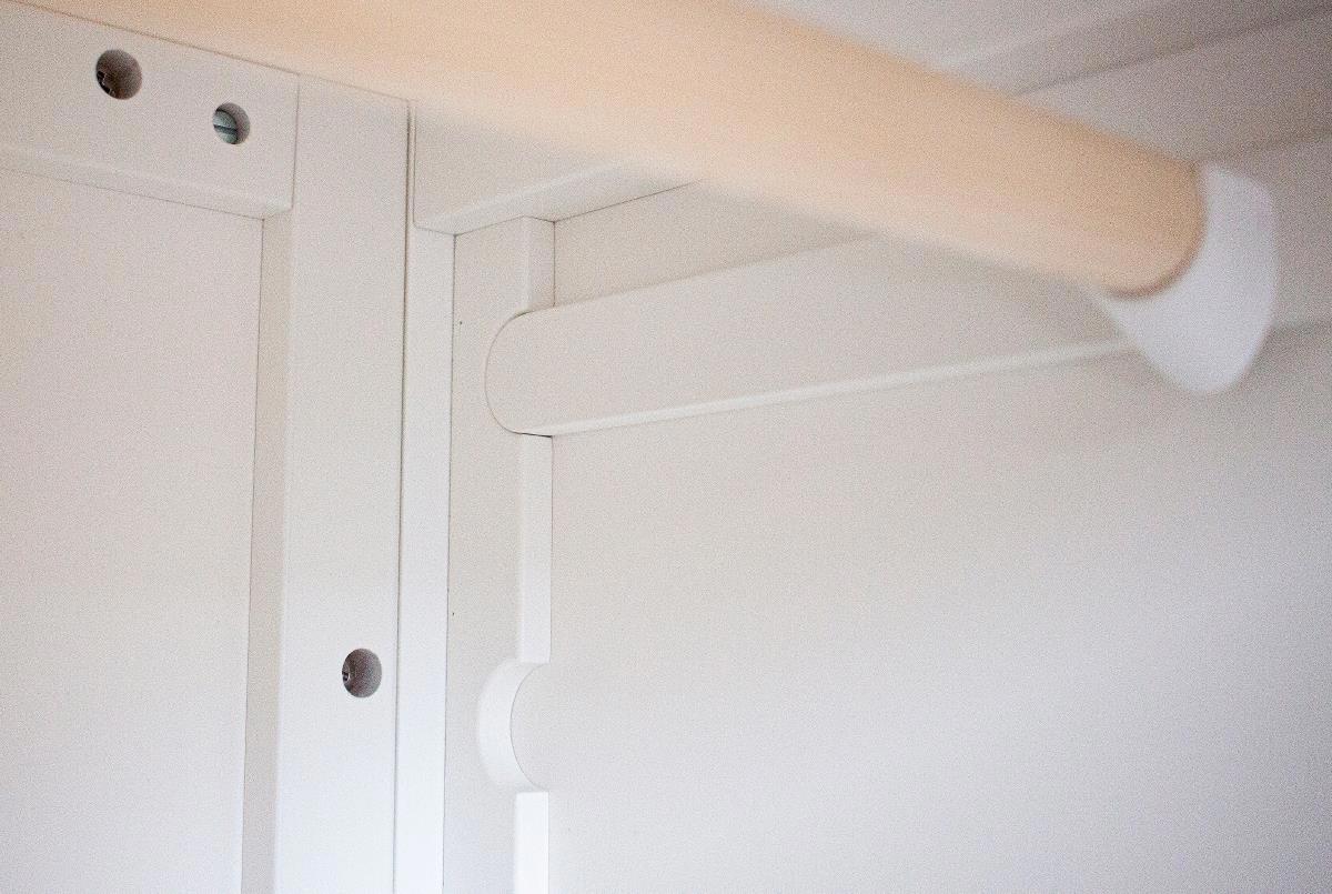 Kleiderschrank Sebra Weiss 1-türig 3