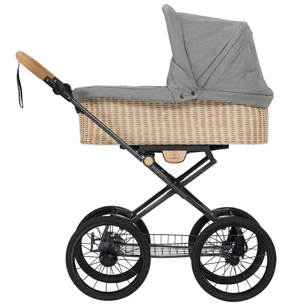 Kinderwagen IDA Babykorb Siebenschläfer geflochten