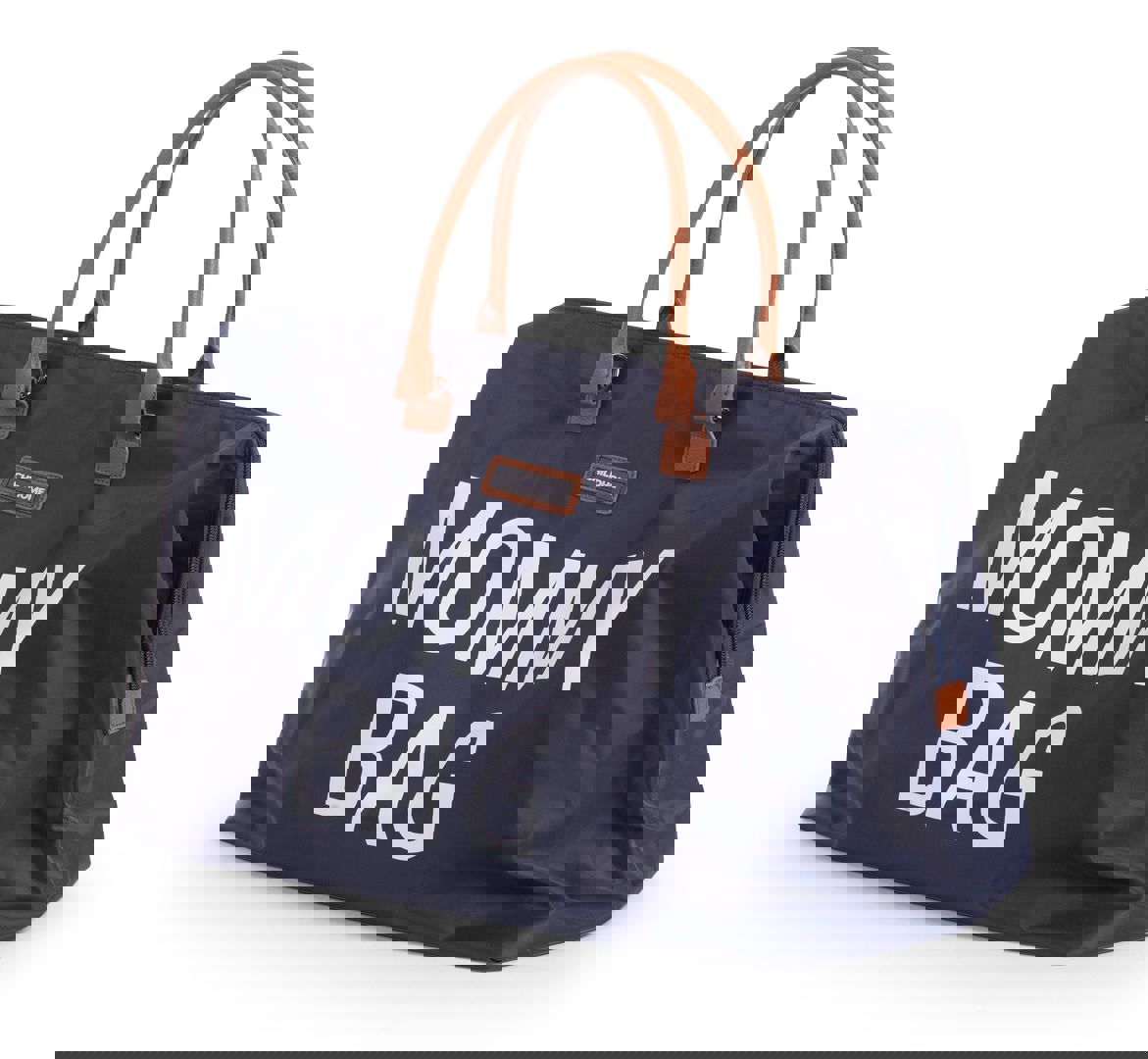 Mommy Bag Navy Weiss 3
