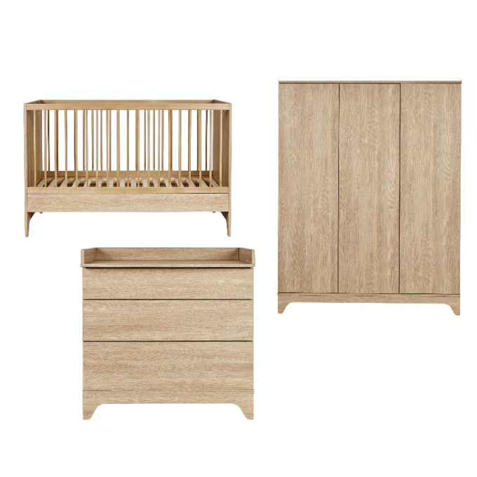 Babyzimmer Tsugi Set 3-teilig  Honey Ash