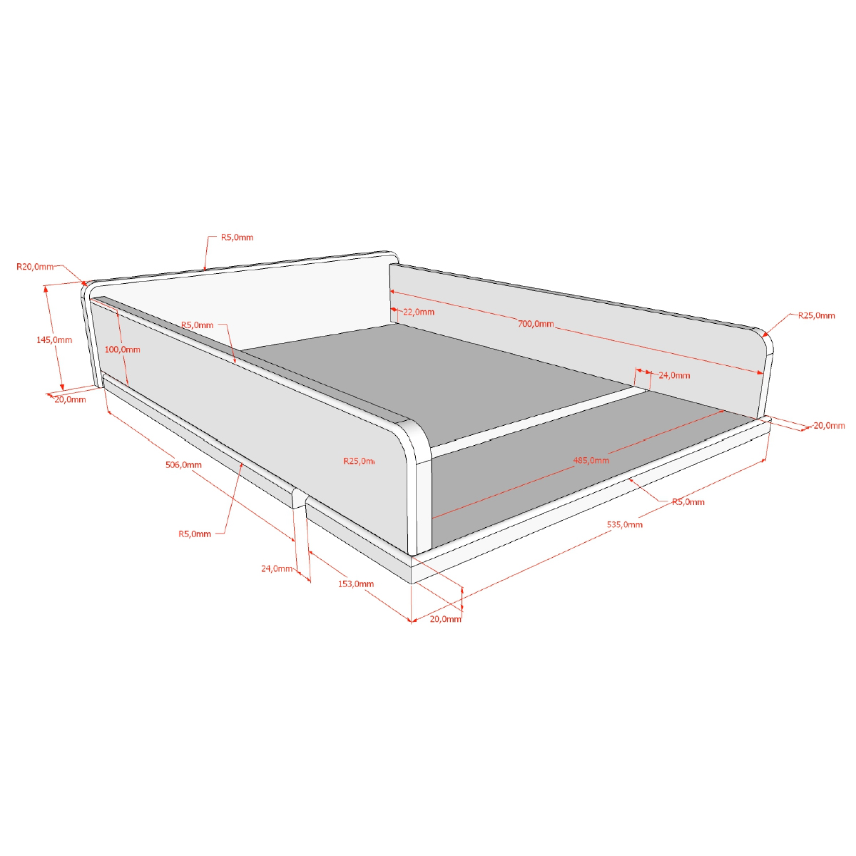 Wickelaufsatz Forrest  Holz 3