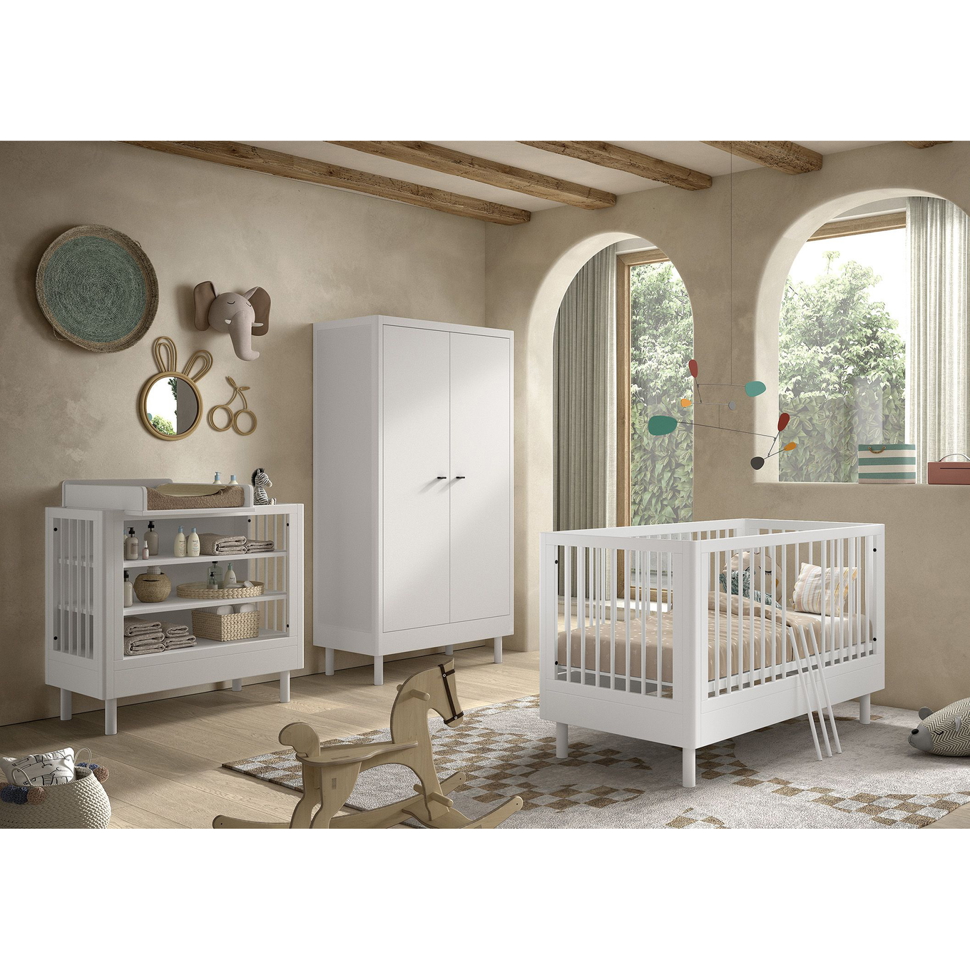 Babyzimmer Forrest Buche 4-teilig Set B #2