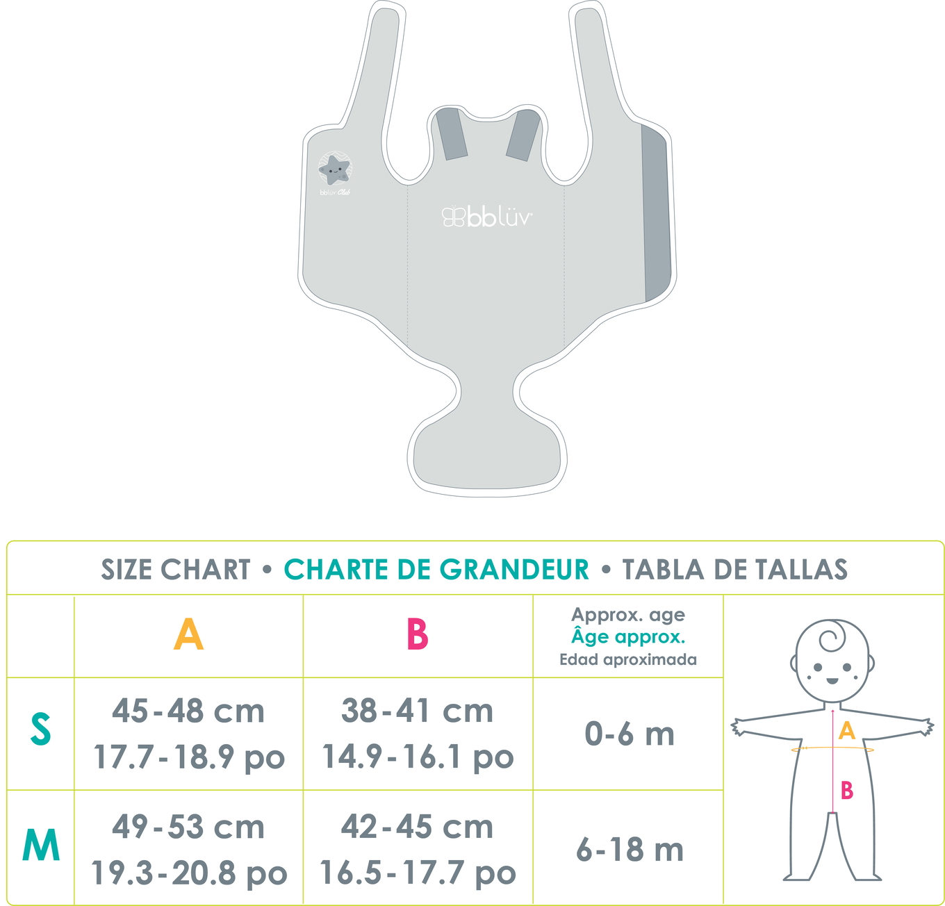 Badeweste Wräp Grau, 0-6 Monate 6
