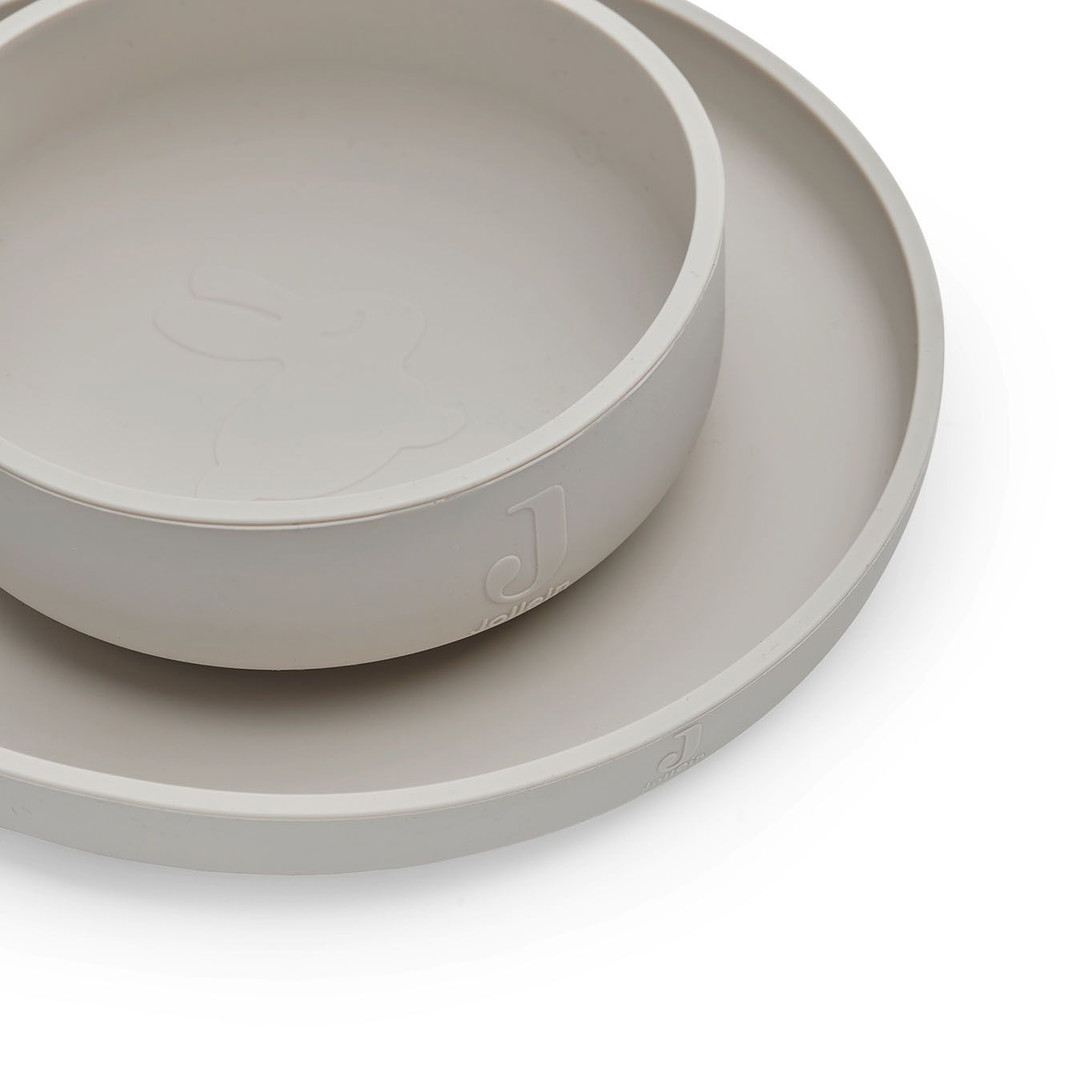 Geschirrset Silikon Nougat 5