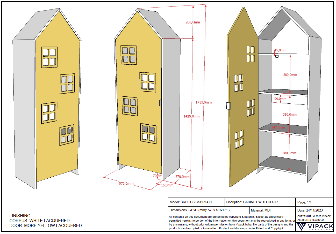 Regalschrank Casami Bruges Gelb 5