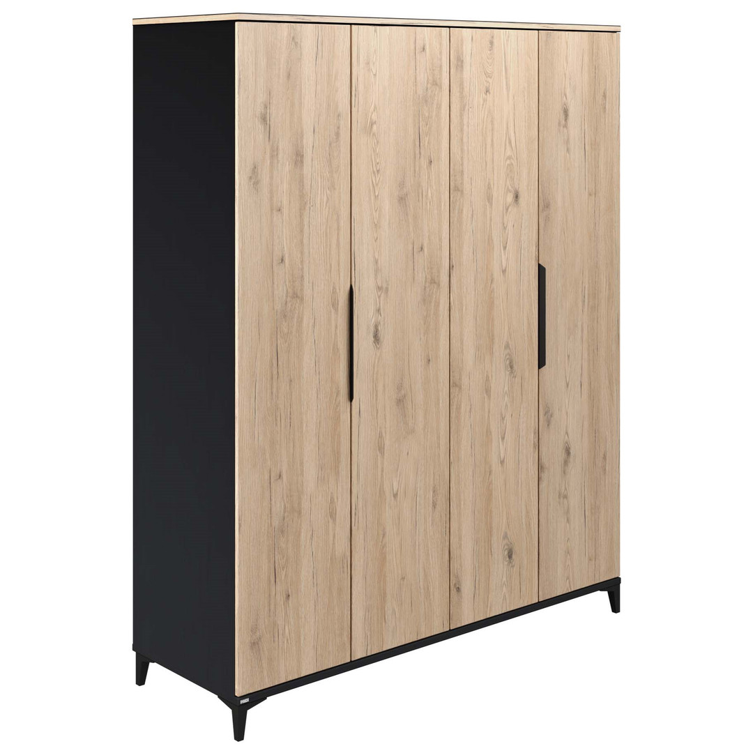 Kleiderschrank Tomke 4-türig
