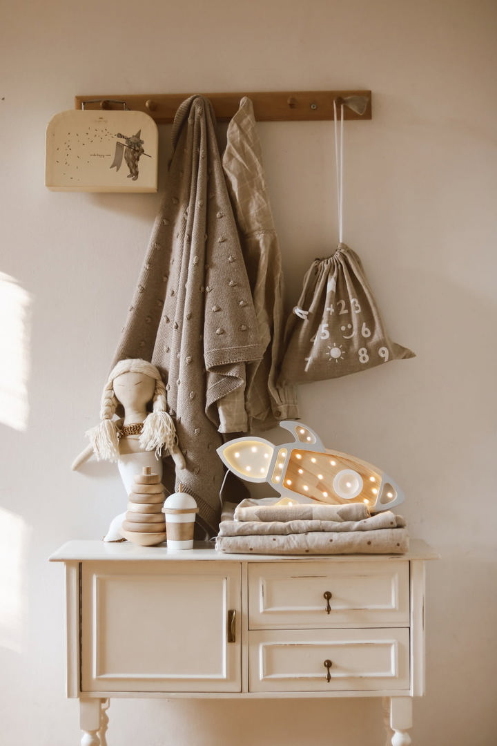 Nachtlampe Space Rocket Wood 7