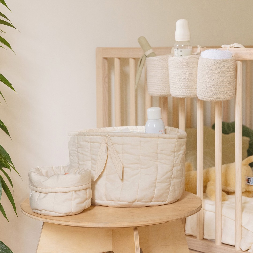 Aufbewahrungskorb Bambie Natural 2er Set 2