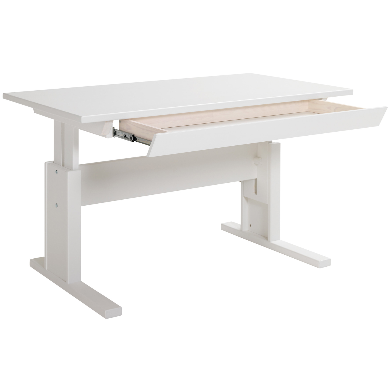 Schublade für höhenverstellbare Schreibtische Weiss 3