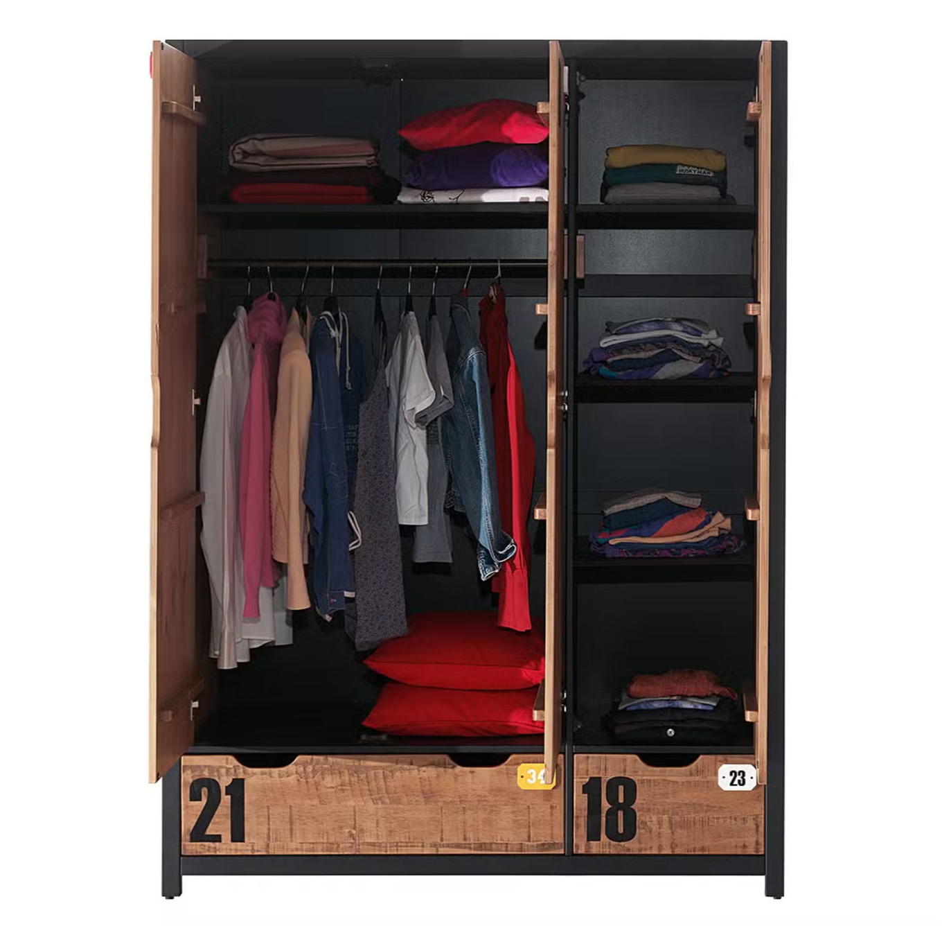 Kleiderschrank Alex 3-türig 4