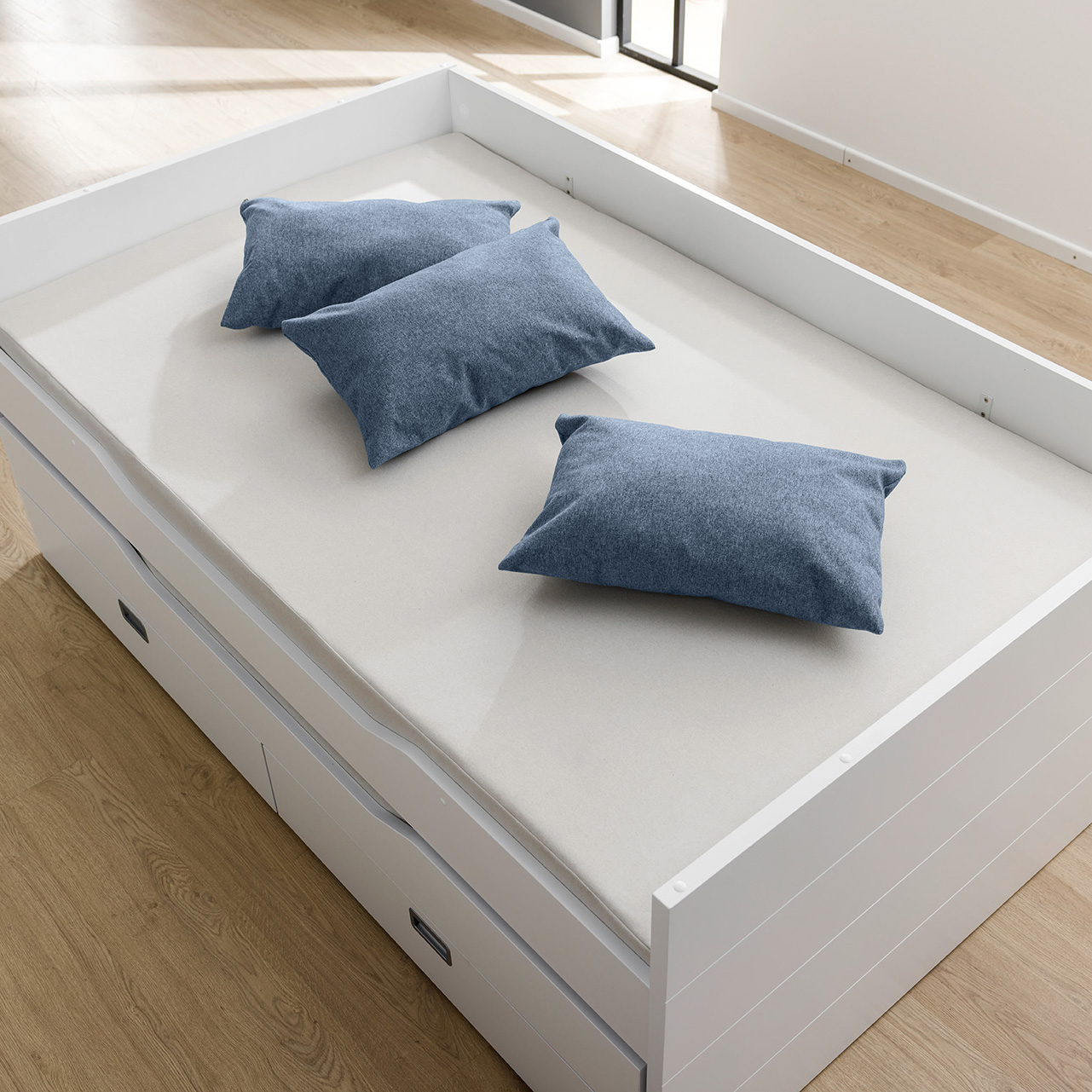 Partykissen Lang aus Mikrofaser Tintenblau