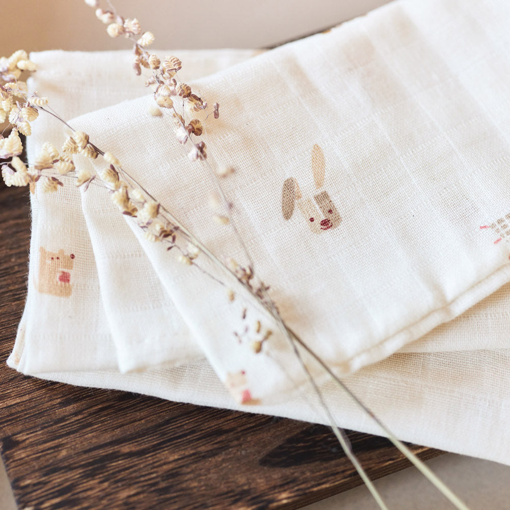 Spucktücher Animal Friends Klein 3er Set 6