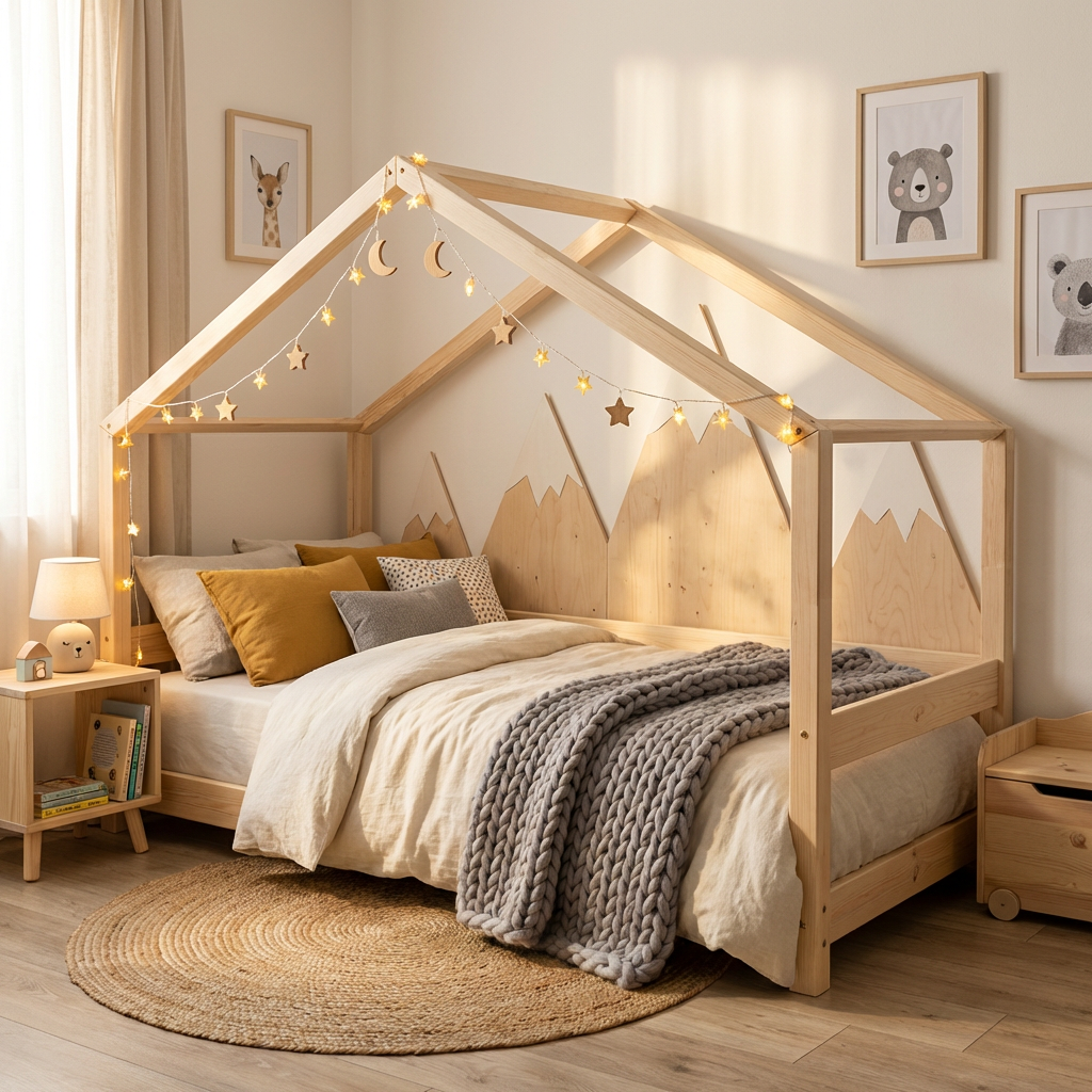 Hausbett Lucky mit Absturzsicherung 4