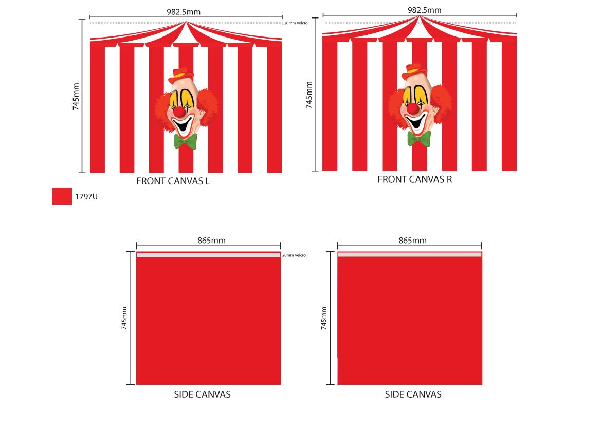 Halbhohes Bett Zirkus Weiss 4