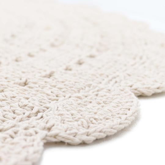 Häkelteppich Alma Ecru, 120 x 120 cm 5