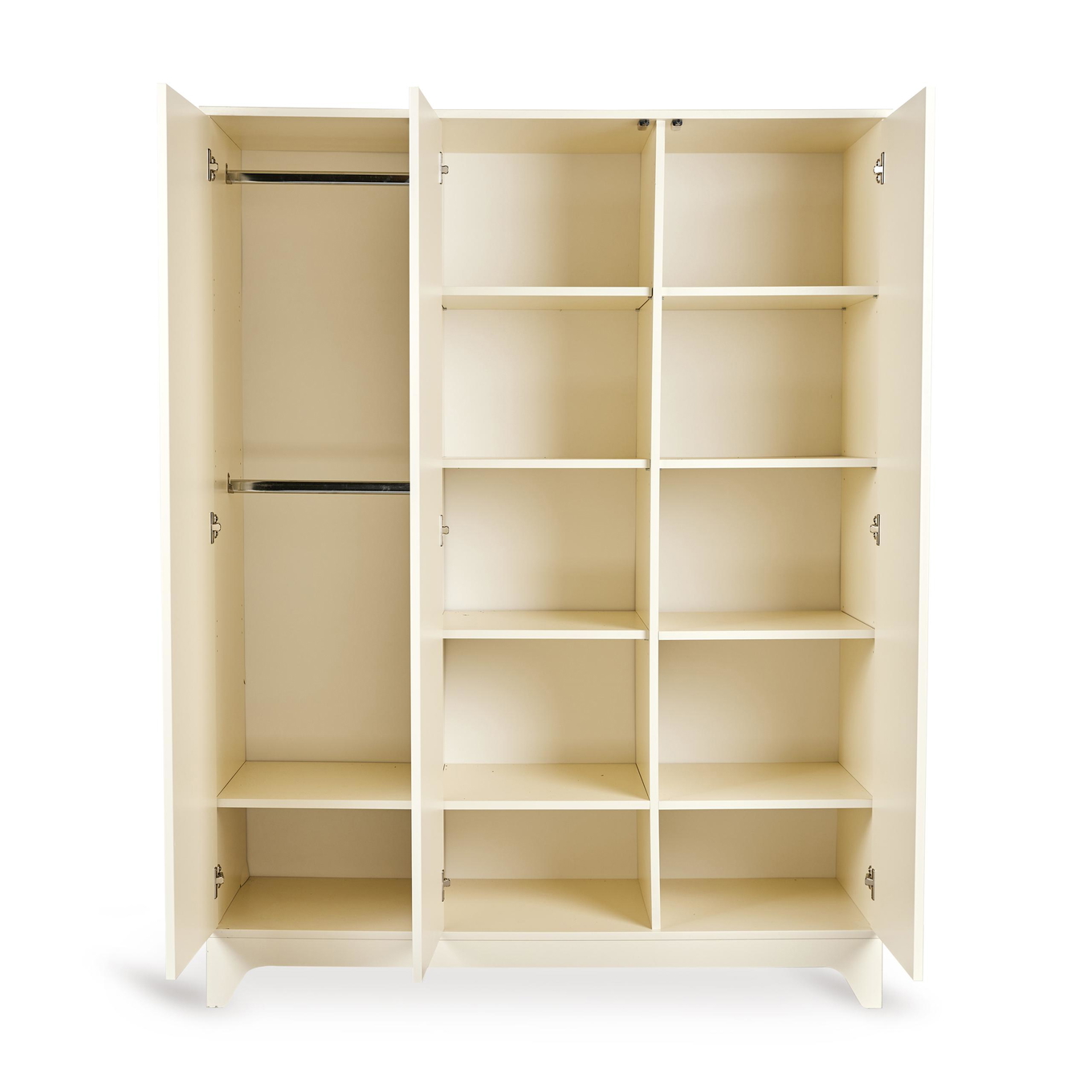 Kleiderschrank Tsugi Creme, 3-türig 4