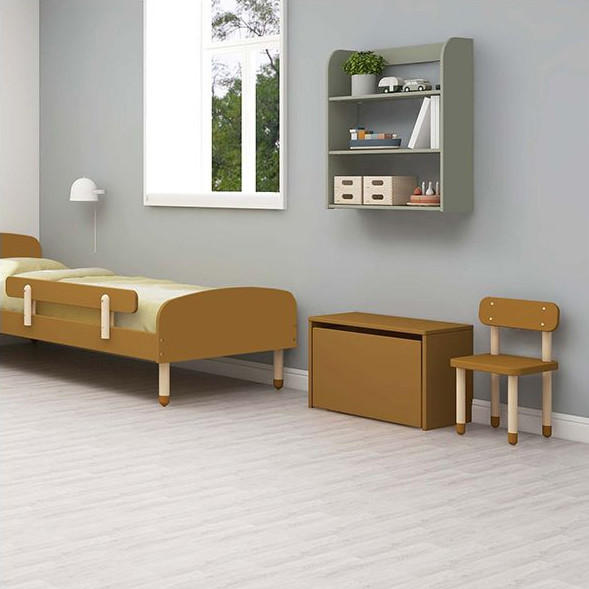 Kinderstuhl mit Rückenlehne Senfgelb 3